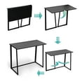 thumbnail image 3 of Ktaxon Folding Laptop Computer Desk Wood Study Writing Table Home Office Furniture, 3 of 7