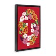 thumbnail image 3 of Stupell Industries Eclectic Floral Bloom Letter T Black Floating Frame Canvas Art, 17 x 25, by Hannah Byatt, 3 of 8