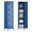 Blue-5Door-15.75"D x 15.75"W x 66.2"H, variant on Aobabo 47.3" H Metal Locker with Ventilation Holes,3 Door Metal Storage Cabinet with Lock and Card Slof for Living Room,Bedroom,School,Office,Home,Assembly Required,Red