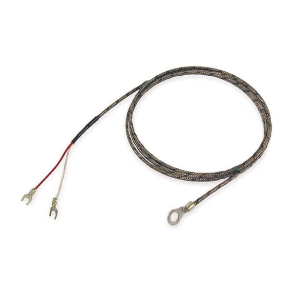 Tempco Thermocouple Probe,Type J,Lead 4 ft. L TRW00023