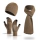 thumbnail image 1 of Gorro de invierno para mujer, gorro cálido, bufanda larga, guantes con pantalla táctil, gorros de calavera, bufandas para el cuello, para mujeres y hombres, 1 of 7