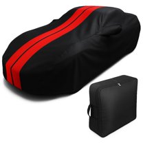 t 302016-2023 Mazda MX-5 Miata Indoor/Outdoor Car Cover - Ultraguard Plus Water Resistant 300 Denier Protection - Custom Fit Black with Red Stripes