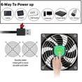 thumbnail image 5 of FSLiving 4.7" Mini Smart Fan USB-Powered Fan Remote Control Fan Small Room Air Circulator Fan for Pet,Silent and Portable,Black - 1 Pack, 5 of 7
