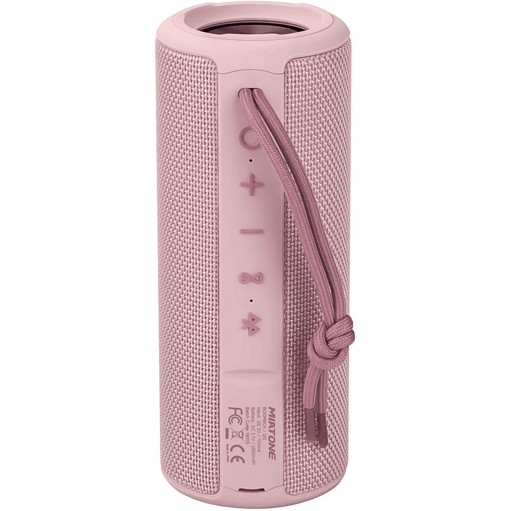 MIATONE Outdoor Portable Bluetooth Wireless Speaker (Waterproof) (Pink