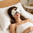 thumbnail image 4 of Bow Knot Eye Mask For Sleeping Blocking Out Light Relieving Eye Fatigued Sleep Protection Simulated Silk Eye Mask, 4 of 6