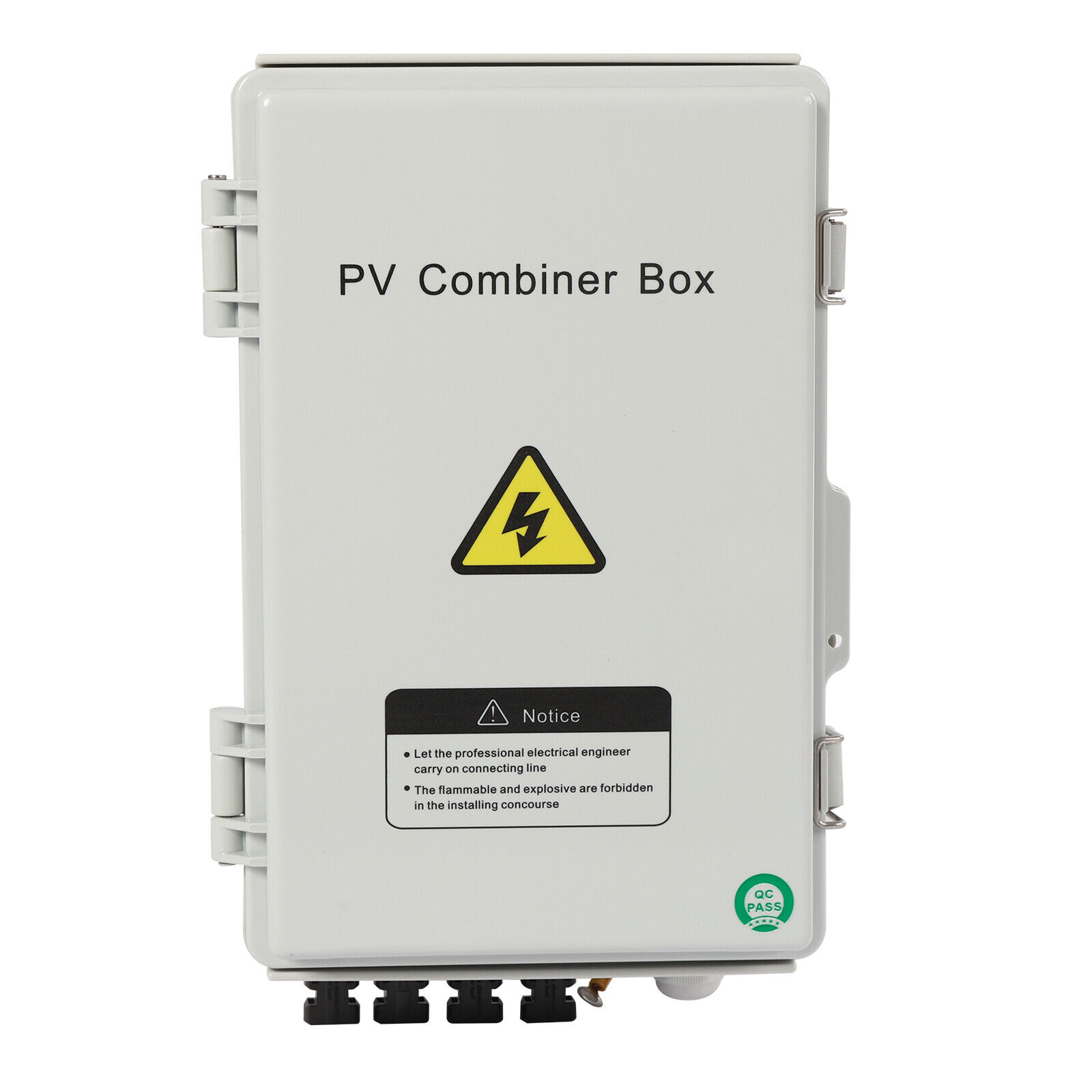 Miumaeov Solar Combiner Box PV Combiner 63A Circuit Breaker 4 String For Solar Panel Kit