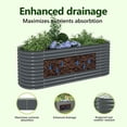 thumbnail image 4 of vidaXL Raised Garden Bed Galvanized Steel 80" x 80" x 81 cm", 4 of 10