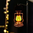 thumbnail image 4 of Yucurem Solar Retro Kerosene Lamp Built-in Battery Light Courtyard Garden Decor Portable Lighting Tools (Copper), 4 of 10