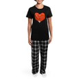 thumbnail image 4 of CafePress - Foxes Mate For Life Women's Dark Pajamas - Women's Short Sleeve Print T-Shirt and Pants Dark Cotton Pajama Set, 4 of 7