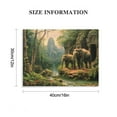 thumbnail image 2 of YILUYINQING Elephants Jungle Stream Canvas Wall Art Home Decor 16x12in, 2 of 6