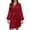 Red, variant on ,Oversized Satin Kimono Sleepwear for Women,Womens Long Sleeve Loose Fit V Neck Lace up Trendy Nightgowns,Lounge Wear Red L