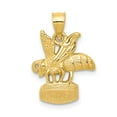 thumbnail image 1 of FB Jewels 14K Yellow Gold 3-Dimensional Honey Bee Pendant, 1 of 5