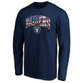 thumbnail image 2 of Men's Navy Las Vegas Raiders Banner Wave Long Sleeve T-Shirt, 2 of 3