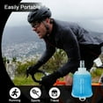 thumbnail image 4 of sunsanly Soft Flask Water Bag Food-grade Collapsible Hydration Pack Bottle Reusable Leakproof Outdoor Water Flask for Running Hiking Cycling Climbing, 4 of 7