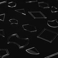 thumbnail image 2 of LAFGUR Acrylic Stencil,54PCS Clear Acrylic Pattern Stencil Template Set Leather Craft Quilting Sewing Tool DIY, Acrylic Stencil DIY, 2 of 8