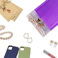 thumbnail image 7 of 4 x 8 Inch Bubble Mailers 100 Pack, Self Seal Padded Envelopes for Small Business, Waterproof Shipping Bags, Purple, 7 of 7