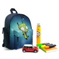 thumbnail image 3 of Invader Zim Backpack Lightweight School Bags Bookbag Travel Hiking Camping Daypack, 3 of 6