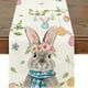 thumbnail image 2 of Mantel Rectangular Conejo Pascua Cubierta para Mesa Comedor (bufanda Conejo) Color Blanco, 2 of 4