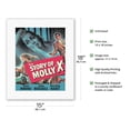 thumbnail image 2 of The Story of Molly X - Starring June Havoc, John Russell and Dorothy Hart - Vintage Film Noir Movie Poster c.1949 - Fine Art Rolled Canvas Print 11in x 14in, 2 of 4