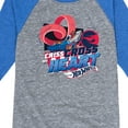 thumbnail image 3 of Hot Wheels - Criss Cross Heart - Toddler And Youth Raglan Graphic T-Shirt, 3 of 4