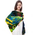 thumbnail image 4 of Frog Chiffon Translucent Breathable Silk Scarf 180*73 (70.86*28.7in) - Light and Airy Accessory for Women, 4 of 6