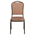 thumbnail image 5 of Bowery Hill Transitional Fabric/Metal Crown Back Banquet Stacking Chair in Gold, 5 of 5