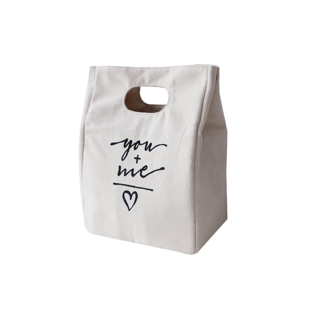 Injueey Bolsa de almuerzo aislada Contenedor de almacenamiento de bebidas Bolso portátil Campamento al aire libre Senderismo Oficina Viaje Organizador Organizadores de utensilios de cocina Beige Injueey HA072598-04