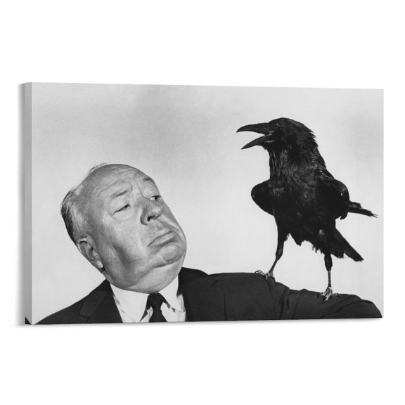 The Birds Alfred Hitchcock Movie Poster (2) Canvas Wall Art Prints Poster Gifts Photo Picture Painting Posters Room Decor Home Decorative 12x18inch(30x45cm)