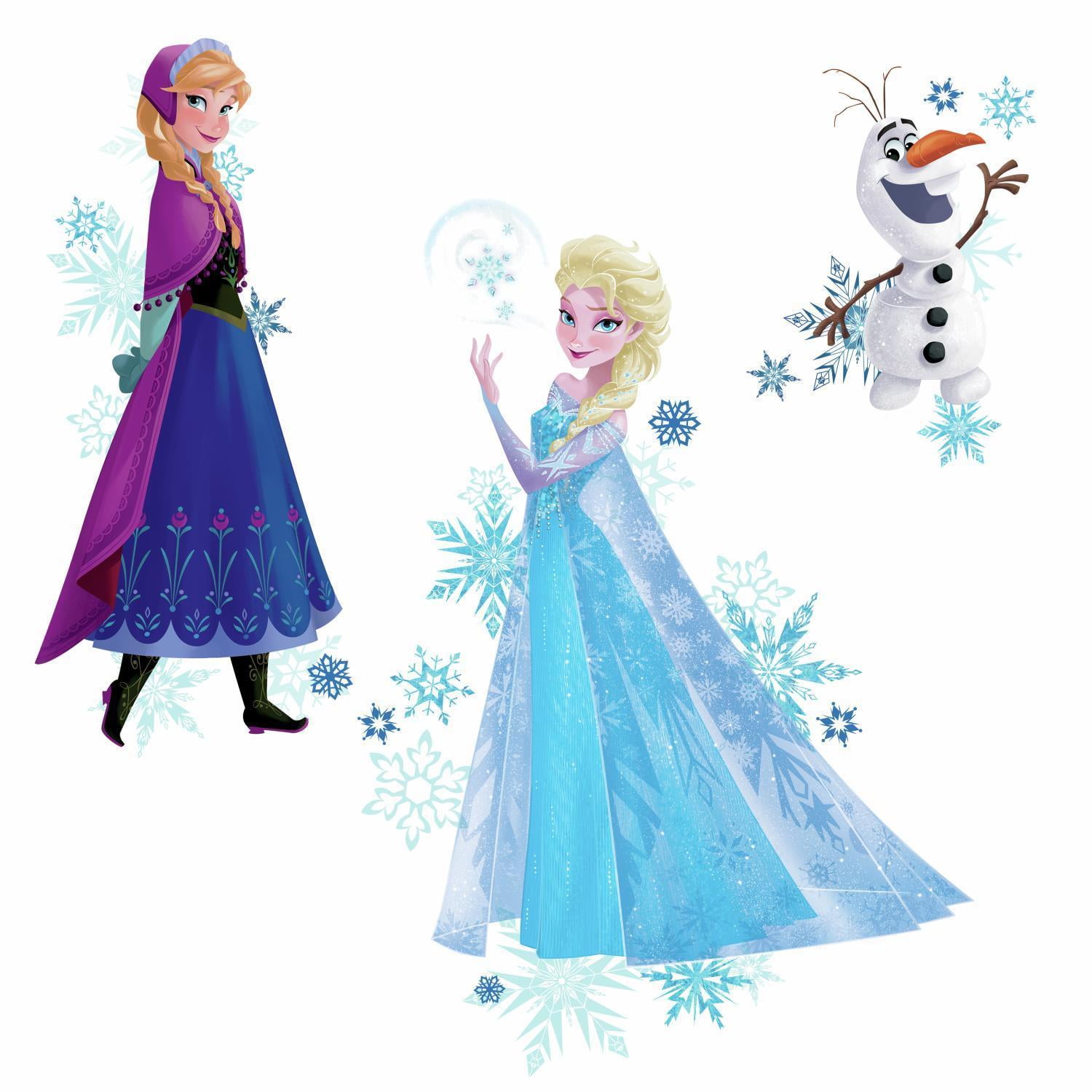 Frozen Elsa Anna Olaf Wall Sticker Nursery Kids Room Removable Mural Decal Decor 