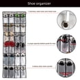 thumbnail image 4 of SAVERHO Organizador de zapatos para colgar sobre la puerta, organizador de zapatos colgante con 24 bolsillos grandes de malla, organizador de zapatos para puerta para hombres, mujeres y niños, bolsa d, 4 of 5