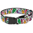 thumbnail image 1 of buckle-down mgc-w31325-l monsters white martingale dog collar, 1 of 1