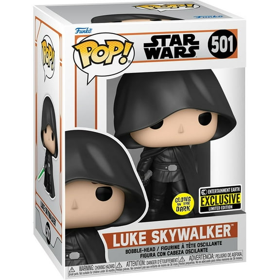 Funko Pop! Star Wars: The Mandalorian - Luke Glow-in-the-Dark Entertainment Earth Exclusive