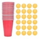 thumbnail image 1 of Juego de 24 Uds de juego de Beer Pong, vasos desechables de plástico PP, pelotas de Pong para vacaciones de Navidad, fiestas universitarias, actividades en interiores y exteriores, 1 of 14