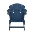 thumbnail image 3 of Westin Outdoor 2-Piece Set Plastic Adirondack Chair with Ottoman Footrest Included, Navy Blue, 3 of 4