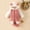 Pink, variant on BRGZLK Newborn Baby Onesie Cute Bear Ears Hoodies Romper Jumpsuit Toddler Girls Boys Zipper Soft Cozy Footless Bodysuit Fall Winter Fleece Clothes Pink 0-3 Months