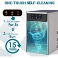 thumbnail image 6 of Euhomy 33lbs/24H Countertop Nugget Ice Maker, Soft Nugget Ice, 2 Ways Water Refill & Self-Cleaning Pebble Ice Maker, 6 of 9