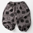 thumbnail image 2 of AWZXDE Toddler Muslin Jogger Pants Elastic Waist Printed Harem Trousers Lightweight Loose Kids Bottoms Breathable Baby Pants For Boys Girls Summer Daily Wear - 3-4 Years, 2 of 4