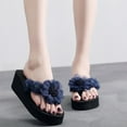 thumbnail image 2 of ibiyuan Women Flip Flops Thong Sandals for Women Non- Woven Sole Cute Slippers Elegant Orthofeet Shoes for Women for Beach,travel,water or Poolside, 2 of 4