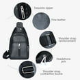 thumbnail image 3 of Admvng Crossbody Daypack for Men Slim Chest Backpack Man Purse Small Shoulder Bag for Travel Hiking, 3 of 5
