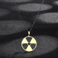 thumbnail image 2 of Feltree Collier en Acier Inoxydable avec Pendentif Danger Radioactif, 2 of 6
