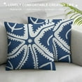 thumbnail image 3 of Nawypu Beach Throw Pillow| Decorative Sofa Pillow Cushion Cover Pillow Case Cover | Decorative Beach Pillow Cover Blue with Starfish, 3 of 5