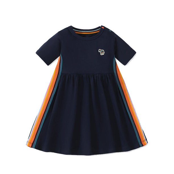 AJZIOJIRO Niños Vestido de verano de algodón para las niñas, falda de la princesa del partido del bebé 2-7Y
