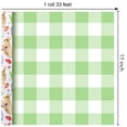 thumbnail image 6 of HOMERAL Easter Wrapping Paper Roll - 17 Inch X 33 Feet - Green Gift Wrap with White Rabbits, Flowers - Perfect for Easter, 6 of 8
