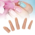 thumbnail image 1 of 5 Piezas Dedos De Práctica De Silicona Para Uñas Acrílicas Maniquí De Dedo De Entrenamiento De Uñas Flexible Dedos De Manicura De Tamaño Para Arte De Uñas DIY, Salón De, 1 of 7