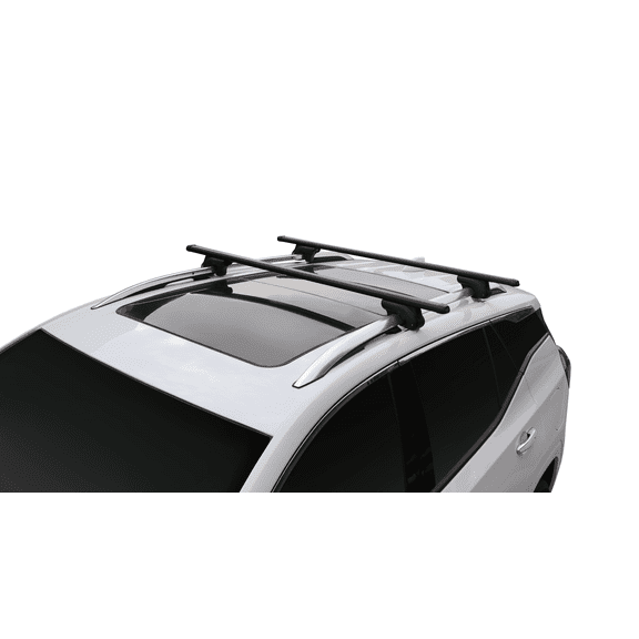 BRIGHTLINES 54" All Black Universal Crossbars Roof Racks Compatible with Raised Roof Side Rails for Kayak Luggage ski Bike Carrier, a Set of 2