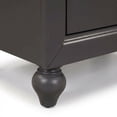 thumbnail image 5 of Dark Gray Nightstand with Melamine & Rubberwood Frame for Cozy Bedroom, 5 of 5