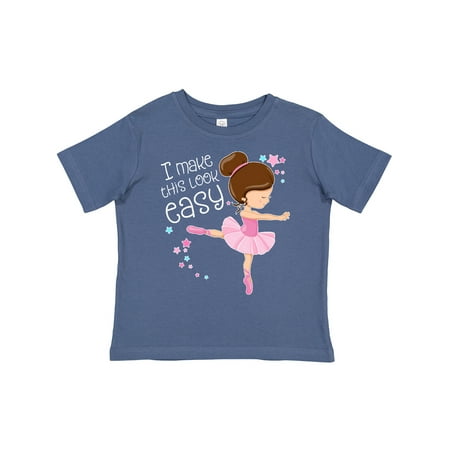 

Inktastic I Make This Look Easy- Ballerina Dancing Gift Toddler Boy or Toddler Girl T-Shirt