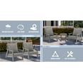 thumbnail image 5 of Boyel Living 30 inch Resin Outdoor Patio Lounge Chair Garden Park Sofa Modern Furniture with Cushions, 5 of 7