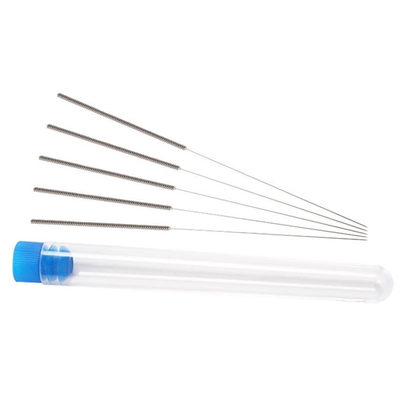 VONKY 5pcs Nozzle Kit 3D Printer Head Cleaning Stainless Extruder Head Cleaning Tool 0.2 0.3 0.4 0.5 0.6 0.8 1 mm steel color 0.4mm