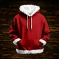 thumbnail image 5 of Ruyang Girls Christmas Pullover Hoodies Kids Boys Fuzzy Trim Hooded Sweatshirts Fall Winter Y2K Trendy Hoodies, 5 of 5